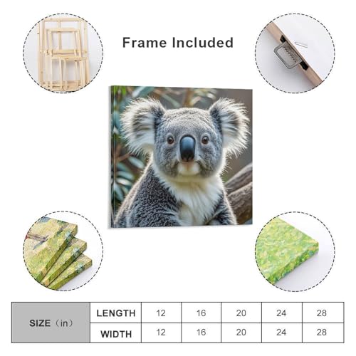 Toile murale abstraite koala pour salon moderne - 2