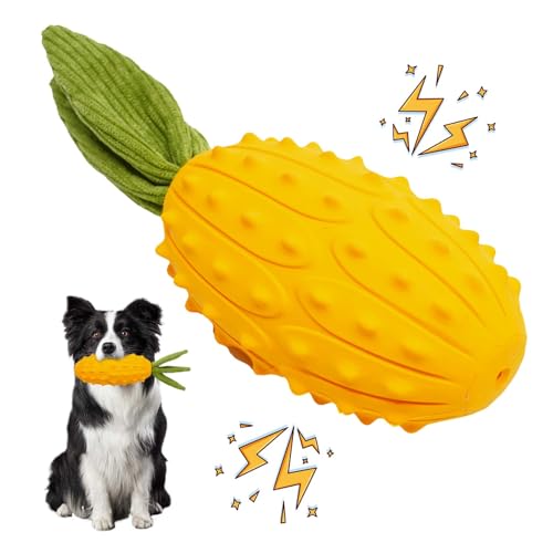 LIFLIX Hundespielzeug Quietschend für Kauer, Harte Kauspielzeug Hund aus Naturkauschuck,