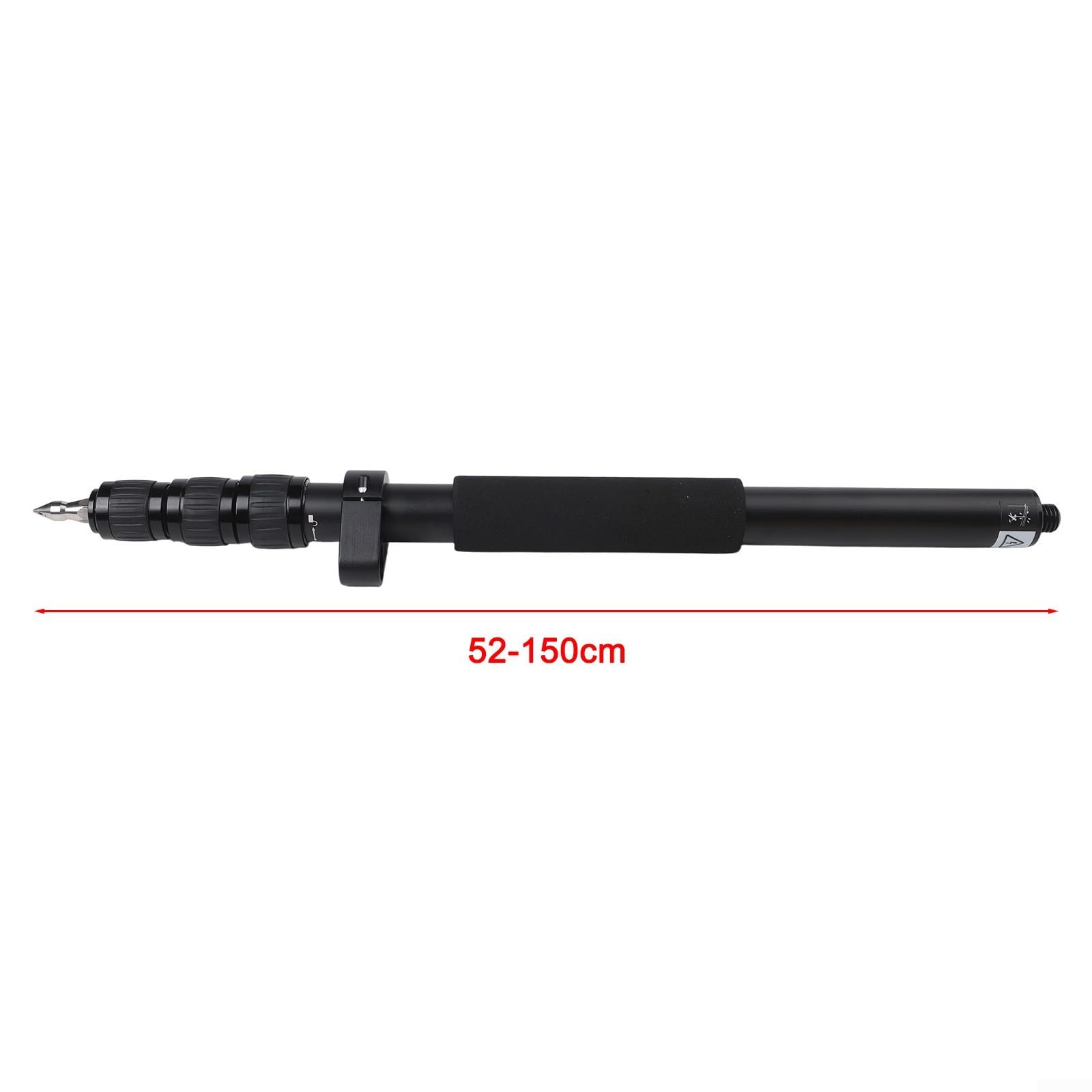 Palo di centraggio telescopico in lega di alluminio 52-150 cm per stazione totale GPS RTK, nero, diametro 21/24/27/30 mm, rilevamento portatile a 4 sezioni