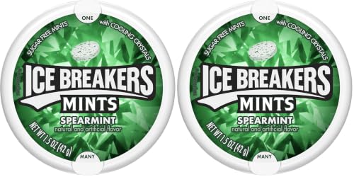 Image of Ice Breakers Mints Ice Cubes Spearmint 1.5 Oz Tin (Pack of 2)