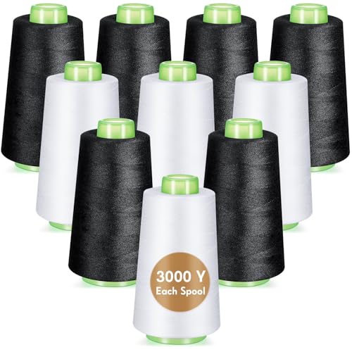 Timgle Serger Thread 12 Cones of 3000 Yards Each Spool