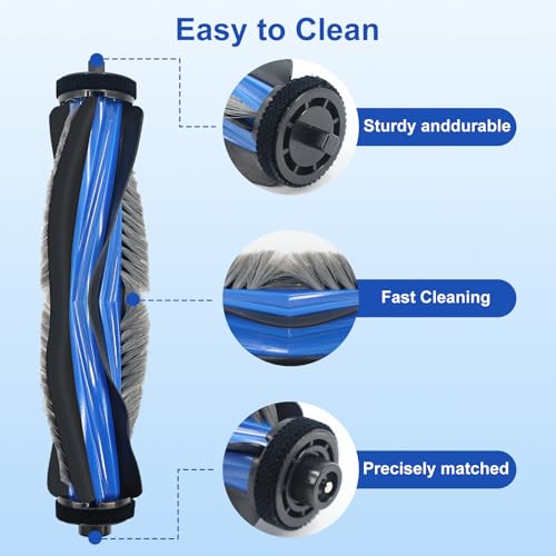 Image of 10Pcs Replacement Parts for Ecovacs Deebot N30, N30 Plus & N30 PRO Omni, Spare Accessories Includes 2 X Roller Brush, 4 X EPA Filter & 4 X Side Brush