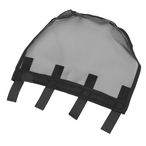 Fliegen-Nasenschutz, Pferdenasennetz, Feinmaschige Maske für Allergien, Atmungsaktiver Nasenfilter mit Verstärktem Schwarz, Größe L, für Zuhause, Bauernhof