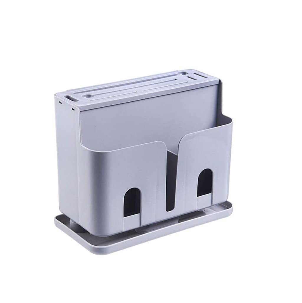 Soporte Cuchillos Cocina sin Cuchillos Palillos Soporte Para Cuchillos Cuchillo De Cocina Y Tenedor Caja Tubo Plástico Estante Para Knife Block(A)