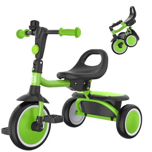 Image of besrey Toddler Tricycle with Bell, for Ages 18 Months to 5 Years