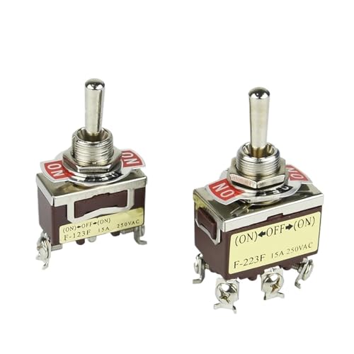 Interrupteur à bascule robuste 16A 250V pour contrôle haute performance 3 positions F-123F