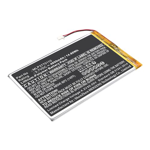 Synergy Digital GPS Battery, Compatible with Rand McNally TND-T80B GPS, (Li-Pol, 3.7V, 4000mAh) Ultra High Capacity, Replacement for Rand McNally MLP3770110 Battery