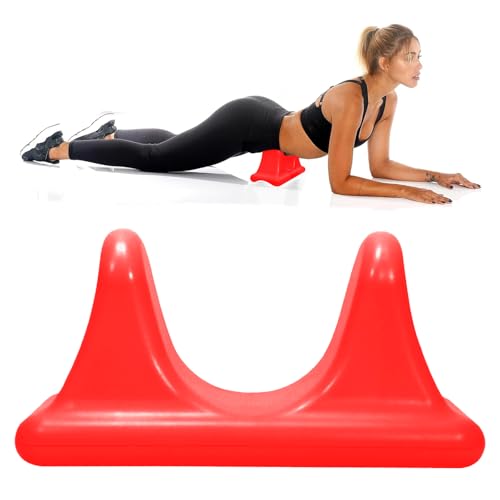 Nest Timber Psoas Release Tool & Hip Flexor Stretcher – Deep Tissue Hip Hook for Tight Hips, Back & Quad Relief – Muscle Recovery for Athletes, Office Workers & Fitness Enthusiasts (RED)