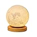 Produktbild 16 Farbe Custom Photo 3D Mond Tischlampe personalisierte Nachtlicht Bett Licht Hochzeitstag Weihnachts für Kinder