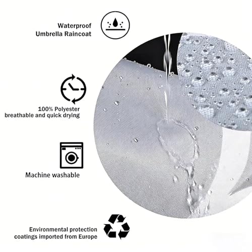 Rideau douche 90x180 imperméable en polyester D-8372 à séchage rapide