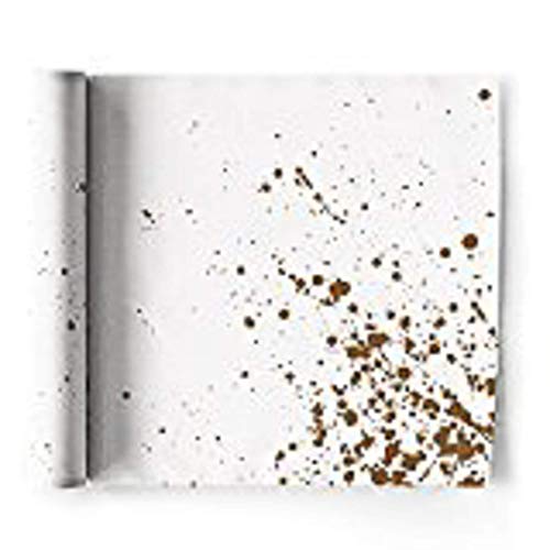 MY DRAP Formal Designer Collection Luncheon Napkins (24 Napkins, Golden Splash!)