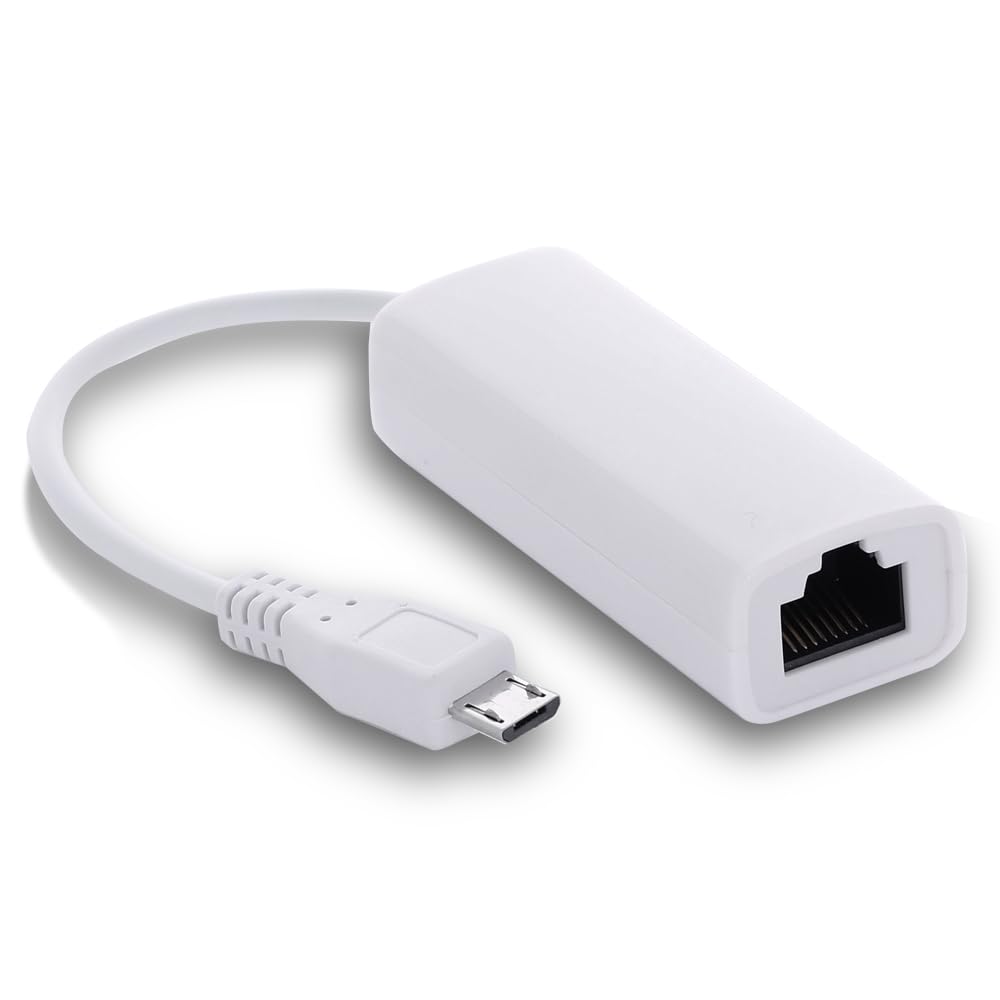 REY Adapter Micro USB männlich auf Ethernet RJ45, Netzwerkkarte 10/100Mb