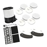 Replacement Brush Kit for SHARK for PowerDetect IP3251EUT IP3225EUT IP3251C IP3252 Vacuum : Includes 1 Foam 2 HEPA 4 Pre-Filters 4 Foam 1 Cleaning Brush