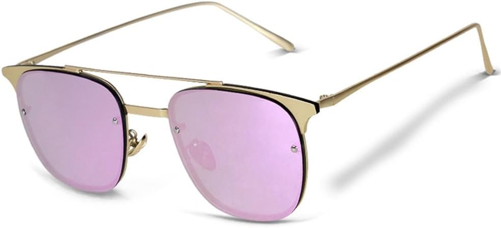 Metal Frame Semi-rimless Sunglasses for Women Retro Decorate Glasses Eyewear Female