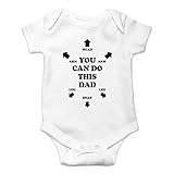 AW Fashion's You Can Do This Dad Cute Novelty Funny Infant One-piece Baby Bodysuit (6 Months, White)
