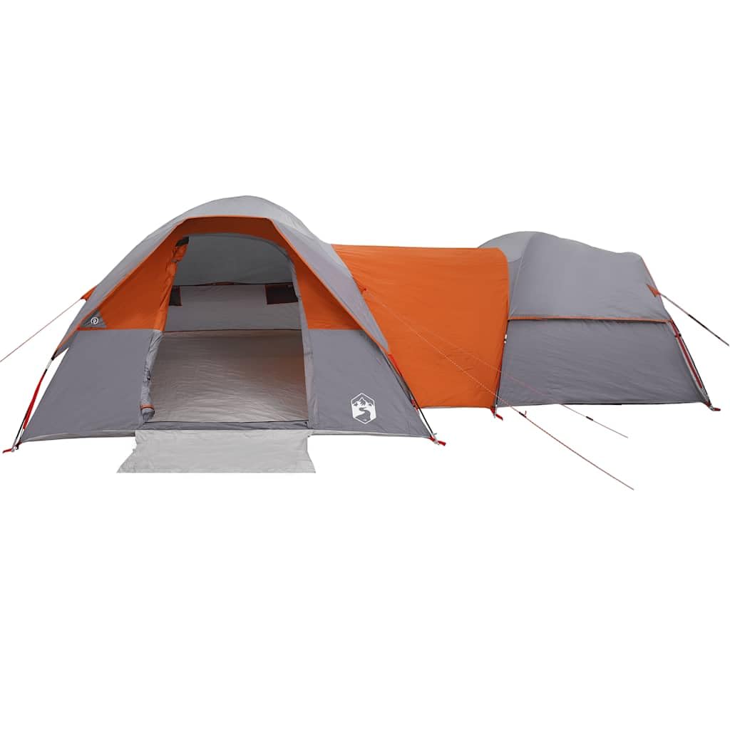 Campingzelt Personen Grün wasserdicht mit E-Anschluss, abnehmbarem Überzelt, Eingängen, Schlafkabinen, leichtes Polyester, Wind- und regendicht für Outdoor Wandern Festival