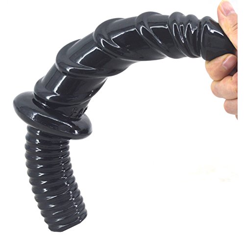 Masturbation et massage de l'anus sans effort avec ce gode noir - 4