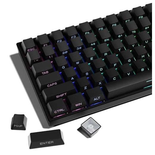 XVX PBT Keycaps - Side Print Keycaps 60 65 75 100 Percent, Double Shot Shine Through Custom Key caps, Black 136 Keys Set, OEM Profile, Minimalist Style Phantom for Cherry Gateron MX Switche Keyboard
