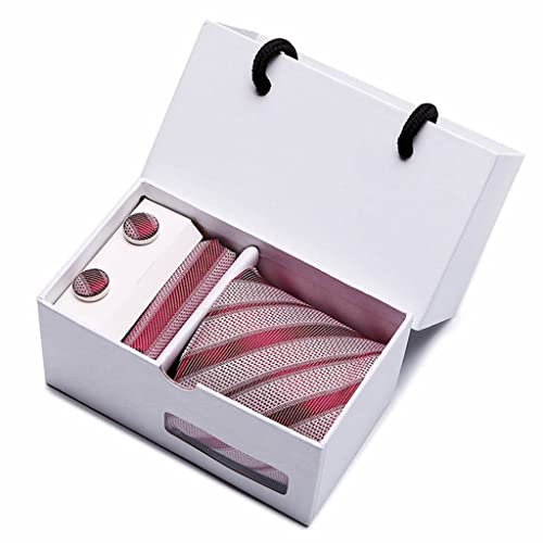 Set de corbata, pañuelo y gemelos para hombre