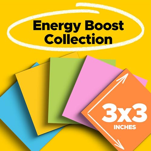 Image of Post-it Super Sticky Notes, 3 x 3-Inches, Jewel Pop Collection, 5-Pads /Pack