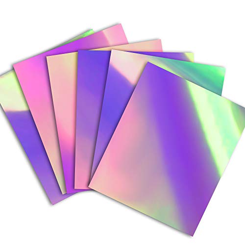 Metallic Iridescent Foil HTV Heat Transfer Vinyl for T-Shirt 12