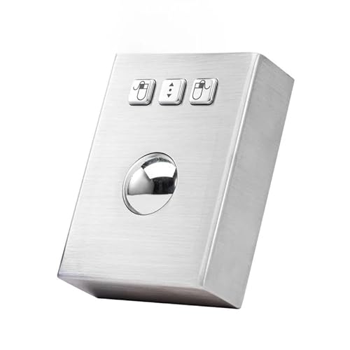 Desktop Rugged Industrial Stainless Steel Trackball 38mm