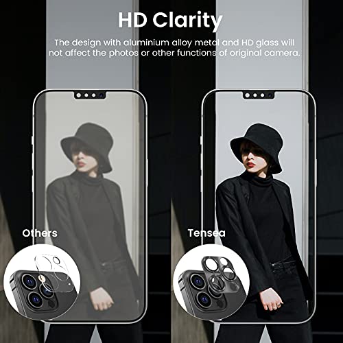 Tensea For Iphone 13 Pro / Iphone 13 Pro Max Camera Lens Protector, Tempered Glass Camera Cover Screen Protector Accessories, Aluminum Alloy Metal, Case Friendly For Iphone 13Pro / 13 Promax 2021 (Graphite) #TOP5