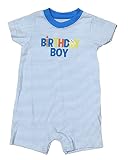 Carter's Embroidered BIRTHDAY BOY Romper Dress Up Outfit (12 Months)