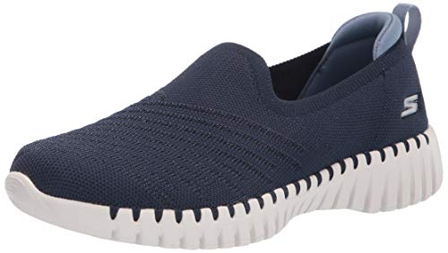 Skechers Performance Women's GO Walk Smart Mono MESH Slip ON, Navy/Blue, 11