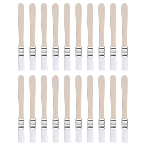 sourcing map 20pcs Nylon Flat Paint Brushes thumbnail