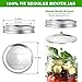 EWPJDK 56PCS Canning Lids with Rings For Mason Regular Mouth, Jars Lids With Rings/Bands Mason Jars For Canning Food Fruits DIY Food Grade Material(70mm, 28Lids + 28Rings for Regular Mouth Jar)
