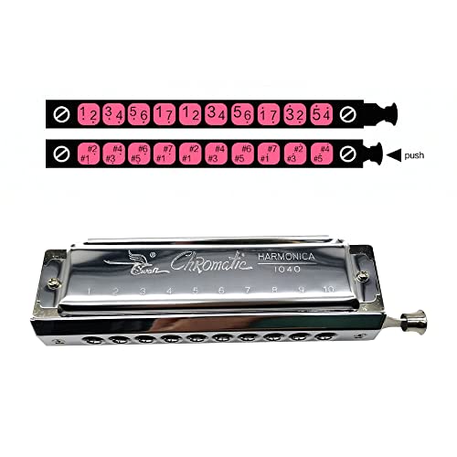 Chromatic Harmonica Swan 10 Holes 40 Tones Chromatic Harp Mouth Organ Instrumentos Key Of C Abs Comb Musical Instruments With Bag(Sw1040) #TOP4