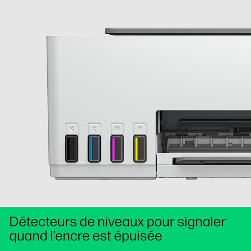 HP Smart Tank 5105, 1F3Y3A, Imprimante à réservoir Tout en Un, Jet d'encre Couleur, Photocopie, Scan, Impression A4, Compatible Smart, AirPrint, WiFi, Grise