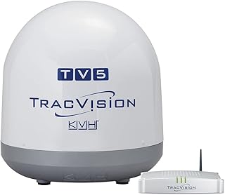 KVH Industries 01-0364-07 TracVision TV5 w/IP-TV Hub Boating Antennas