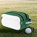 Menolana Golf Balls Bag Storage Organizer Pocket Portable Supplies Purse Multifunctional Valuables Pouch Golf Ball Case for Women Men, Green