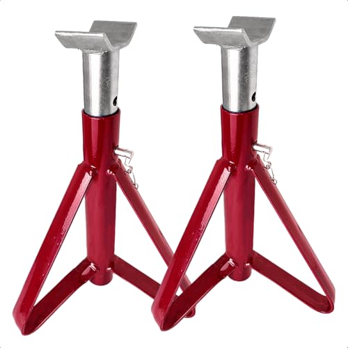 Kit 2 Cavaletes Automotivos Raven 2 Toneladas Ajustável 300 a 500mm Suporte Estável para Reparos