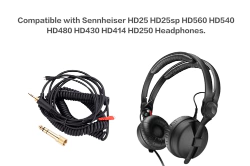 Câble audio HD25 rechange cordon jack 3.5mm compatible Sennheiser
