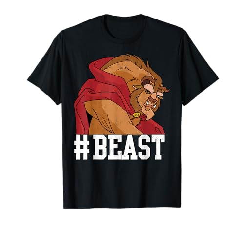 T-shirt #BEAST Disney bordeaux 2XL idéal pour un look streetwear quotidien
