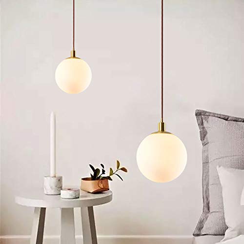 Chandelier moderne suspension globe verre lampe E27 droplight
