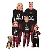 WephuPSho Christmas Family Pajamas Sets Xmas Matching Pajama Top Pants Set Holiday Jammies Sleepwear(!p-25, Dog, S)