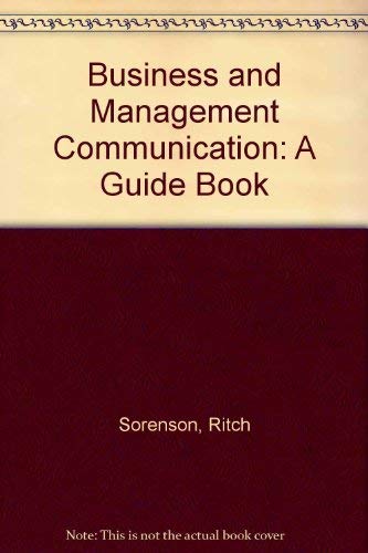 Amazon.com: Business and Management Communication: A Guide Book ...