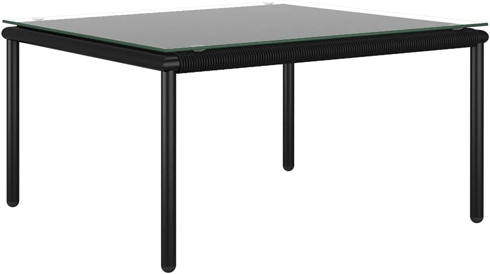 Terrace Lounge Sofa Set,with Coffee Table,Practical Combination,Comfortable Cushion,for Backyard, Terrace, Patio Furniture,6 Piece Garden Lounge Set with Cushions Black PVC(Priority Delivery)