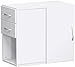 Produktbild Anstell-Schrank mit Schubkästen, Drehtür mit Türdämpfer links oder rechts verwendbar, mit Stellfüßen, nicht abschließbar, 420x820x720, Weiß/Weiß, Geramöbel