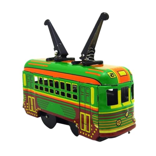 Gogogmee Juguete de Hierro con Cuerda Tranvía Retro con Mecanismo de Relojería Decoración Creativa para Coleccionistas sin Pilas Fácil de Usar y Portátil Gogogmee Juguete de Hierro con Cuerda Tranvía Retro con Mecanismo de Relojería Decoración Creativa para Coleccionistas sin Pilas Fácil de Usar y Portátil