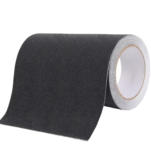 Anti Slip Tape - Heavy Duty Black Grip Tape, High Traction Strong Self Adhesive Safety Non Skid Roll Traction Tread Warning Tape, Non Slip Tape for Steps Stair Treads Outdoor & Indoor(20cm x 10m)