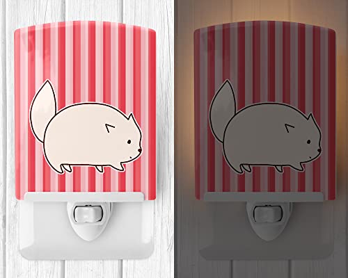 Lámpara de mesa de noche cerámica con diseño gato miniatura 2