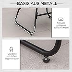 Outsunny Rattan Relaxsessel mit Fußhocker Grau