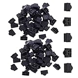 150 Pcs RJ45 Dust Cover Plugs - Ethernet Port Protector Caps for Network Switches, Routers, Server Racks, Computers, Black