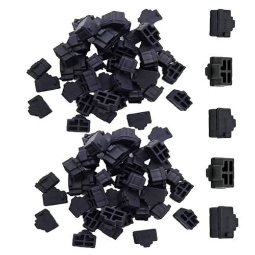 150 Pcs RJ45 Dust Cover Plugs - Ethernet Port Protector Caps for Network Switches, Routers, Server Racks, Computers, Black