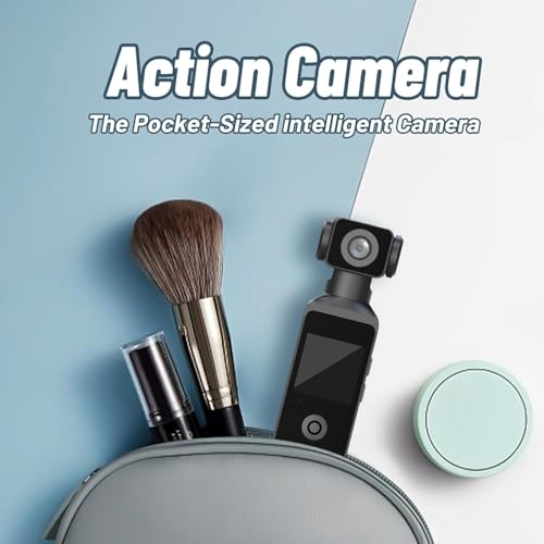 Image of TMY Pocket 2 - Handheld 4K Action Camera with 1.3 inch CMOS Sensor, SD Card Slot, Waterproof Case, Motorcycle Mount (TMYPP20)